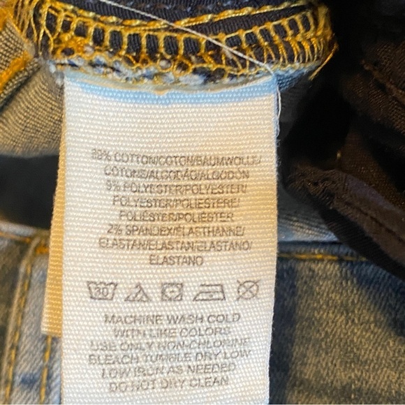 Free People Distressed Knee Straight Leg Jeans Sz 29R - Picture 8 of 9